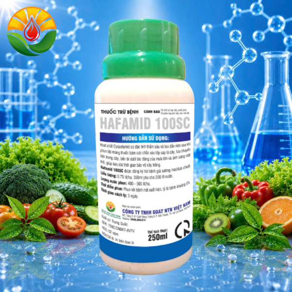Thuốc Trừ Bệnh CYAZOMIL 100 (Hafamid 100SC) – Đặc Trị Sương Mai, Lưu Dẫn Và Thấm Sâu Cực Mạnh