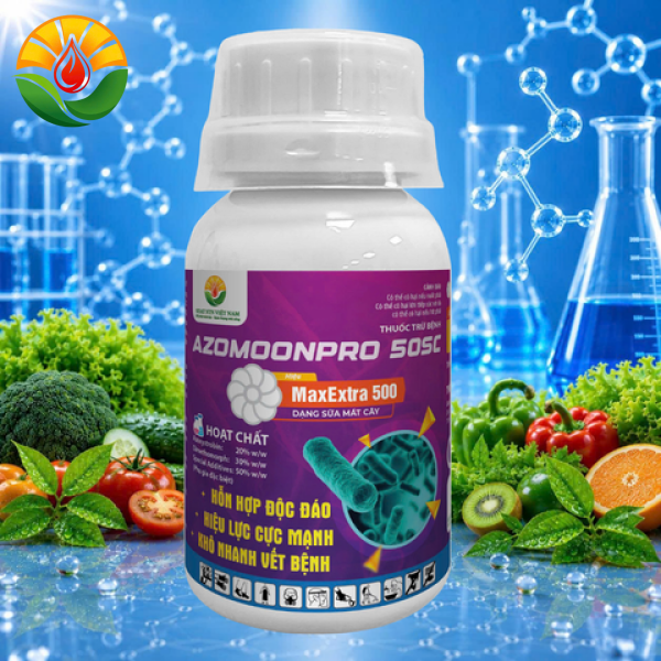 Thuốc Trừ Bệnh AZOMOONPRO 50SC MaxExtra 500 – Giải Pháp Đặc Trị Thán Thư Thối Trái